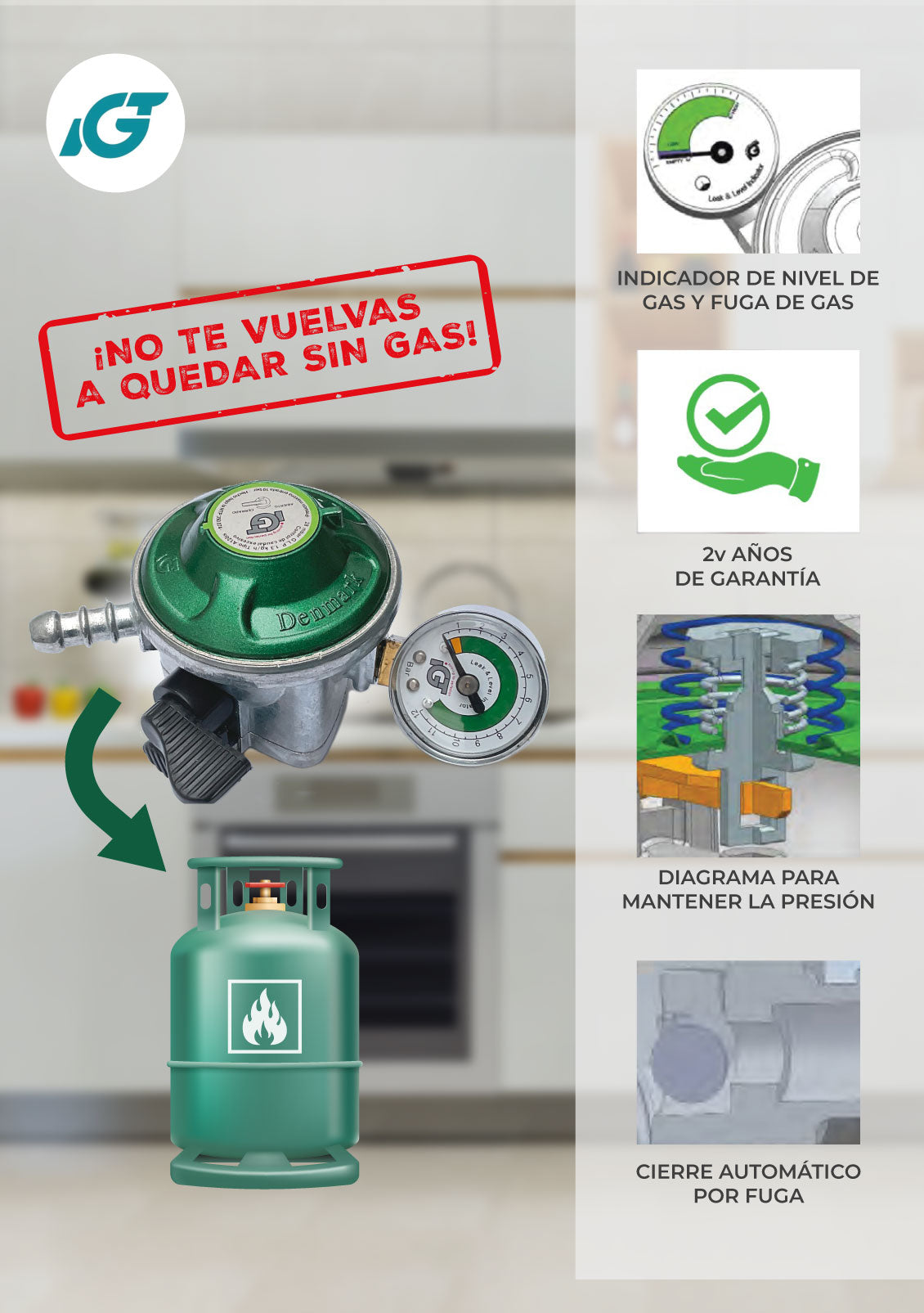 REGULADOR DE GAS PREMIUM